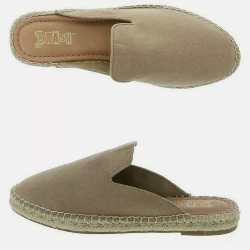Brash Suede slippers half shoe flat bottom sandals